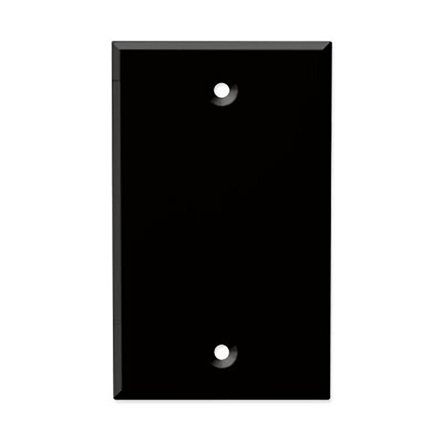 Structured Cable Products Inc 242-BK | Blank Wall Plate, Single-Gang, ABS, Black