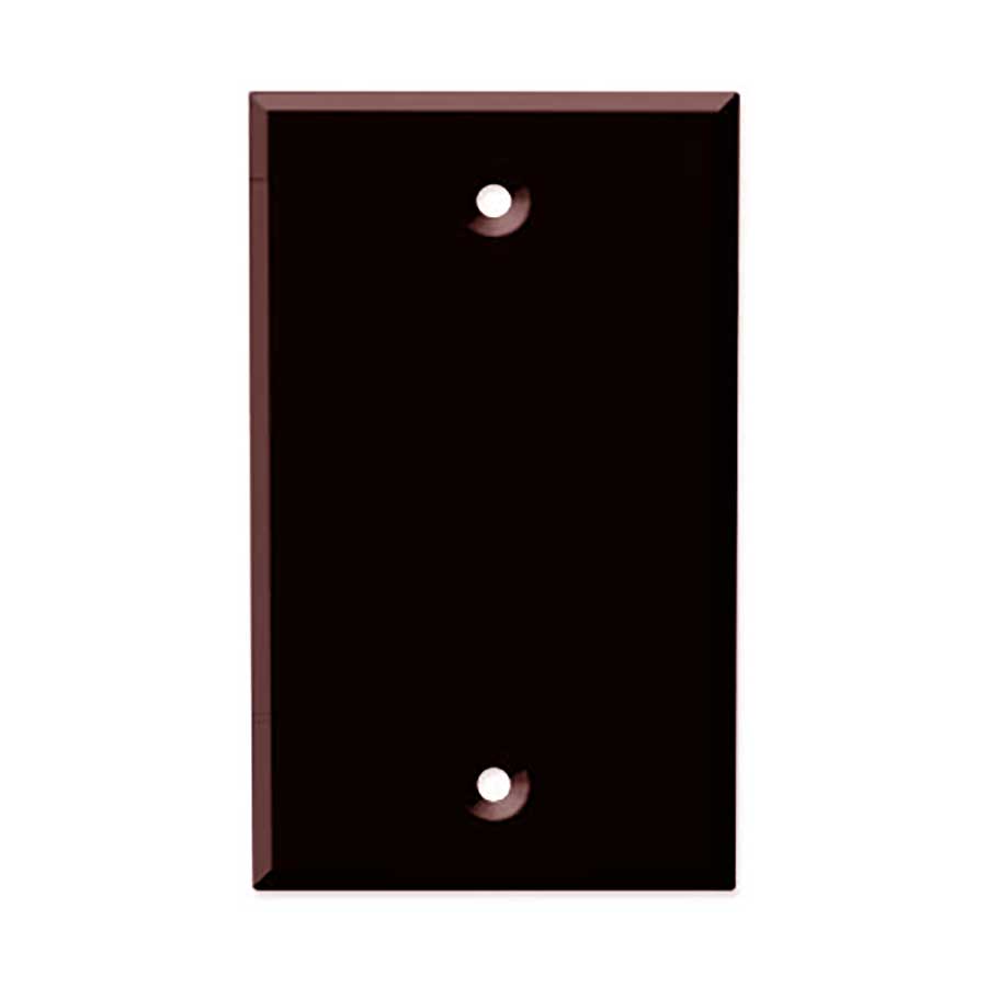 Structured Cable Products Inc 242-BN | Blank Wall Plate, Single-Gang, Brown