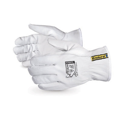 Superior Gloves 378GKTFG-M | Superior Glove Endura Goat Grain Drivers Cut-Resistant Arc Flash Gloves, White Medium