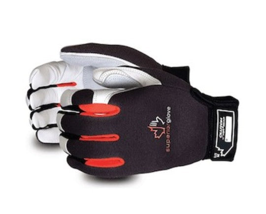 Superior Gloves MXGCETFL-2XL | Clutch Gear Winter-Lined Goatskin Mechanics Glove, 2X-Large
