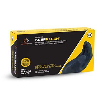 Superior Gloves RDNMD-XL | KeepKleen Metal-Detectable Disposable Nitrile Gloves 4 mil, Dark Blue, X-Large