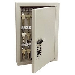 Supra Key Control Ltd 001795 KEY CAB PRO 30 PUSHBTN | Key Cabinet, TouchPoint Pushbutton Lock, 30 Key Capacity, Clay Color, Cardboard Construction, 12.04" L x 8.11" W x 3.19" D