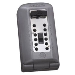 Supra Key Control Ltd 2048 | Keysafe P500, Permanent Mount, Pushbutton, With Alarm Switch, Titanium Finish (002048)