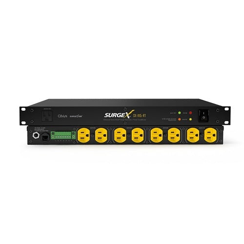 SurgeX SX-1115-RT | 120V/15A Rack-Mount Surge Eliminator and Power Conditioner with Remote, 1U