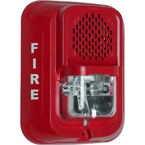 System Sensor P2RL-LF - Horn/Strobe - Lf Sounder Strobe, Wall, Red