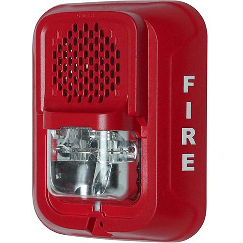 System Sensor P2RL-LF - Horn/Strobe - Lf Sounder Strobe, Wall, Red