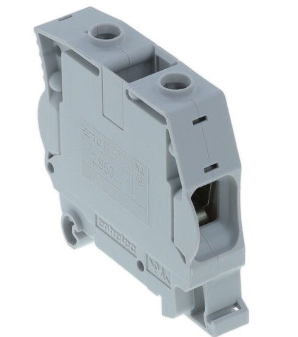 TE Connectivity 1SNK516011R0000 | Screw Clamp Terminal Block, 1-Circuit, Block Feed-Through, 2 Positions, 150 A, 52.9 G, TH35-15, TH35-7.5U