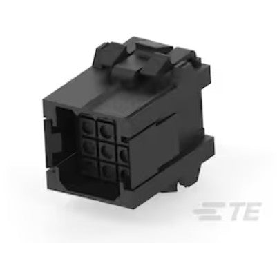TE Connectivity 207018-1 | Plug and Socket Connector, Length 1.19 in. (30.23mm), EU REACH, CSA, UL, Receptacle, Nylon, Black