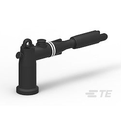 TE Connectivity FG1284-000 | 15 kV, 200 A Loadbreak Elbow, Test Point Insulation O.D.Range 0.64-0.905" With Copper Top Connector for #2 Str./Comp Conductor With Integral Jacket Seal