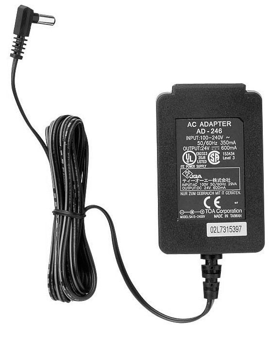 TOA Electronics AD-246 US | AC Power Supply for NX-100, EV-20R and RC-001T