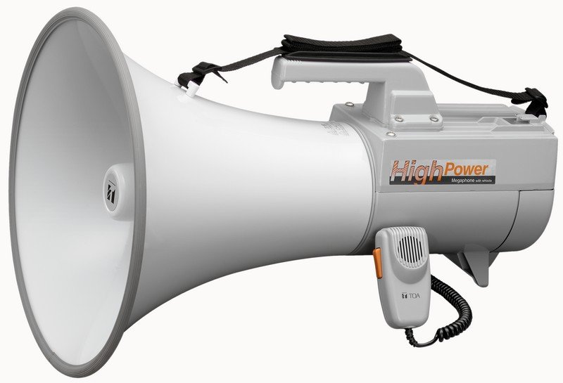TOA Electronics ER-2230W | 30W Shoulder Megaphone with Whistle, White or Gray