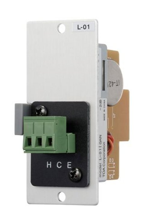 TOA Electronics L-01S T | Line-Matching Input Module for 900 Series Amplifiers, Removable Terminal Block