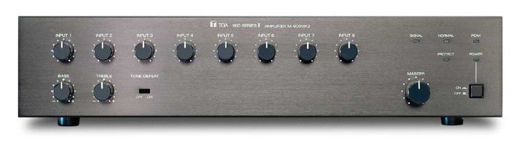 TOA Electronics M-900MK2 UL | 8-Channel Rackmountable Modular Mixer and Preamplifier