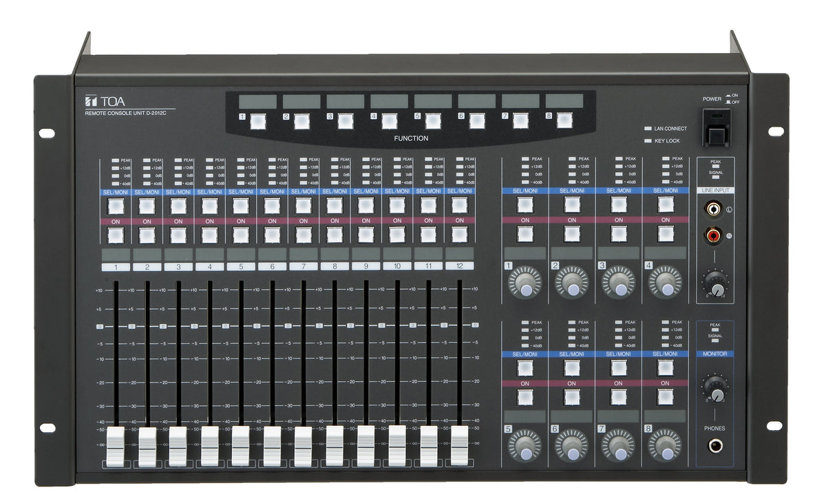 TOA Electronics Q-D-2012C | Rackmountable Remote Console Unit for Use with D-2008SP