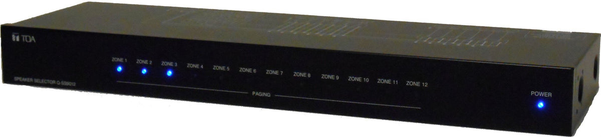 TOA Electronics Q-SS9012PS | Multi-Zone Speaker Selector with Power Supply