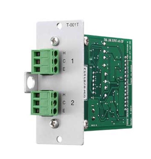 TOA Electronics T-001T | Dual-Line Output Expansion Module with DSP, Removable Terminal Block
