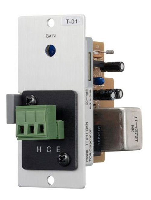 TOA Electronics T-01S T | Balanced Line Output Module for 900 Series Amplifiers, Removable Terminal Block