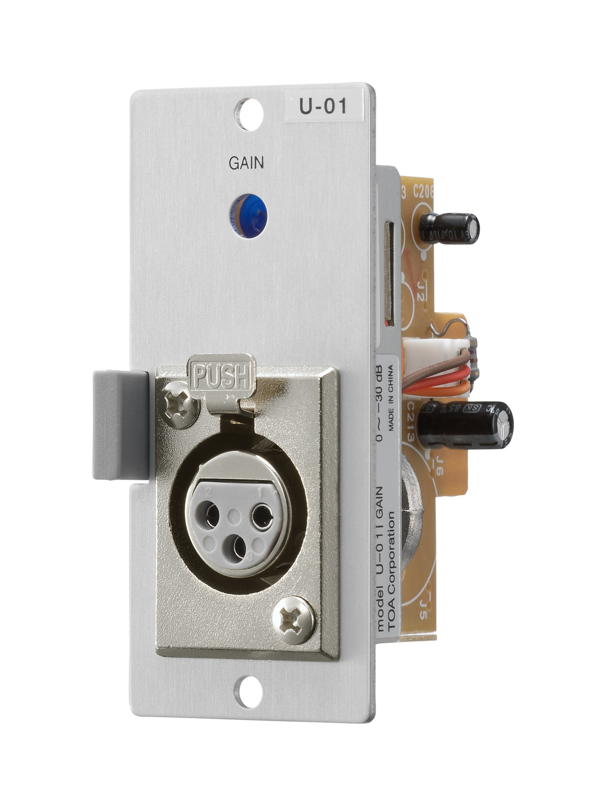 TOA Electronics U-01F | Unbalanced Line Input Module for 900 Series Amplifier, XLR-F