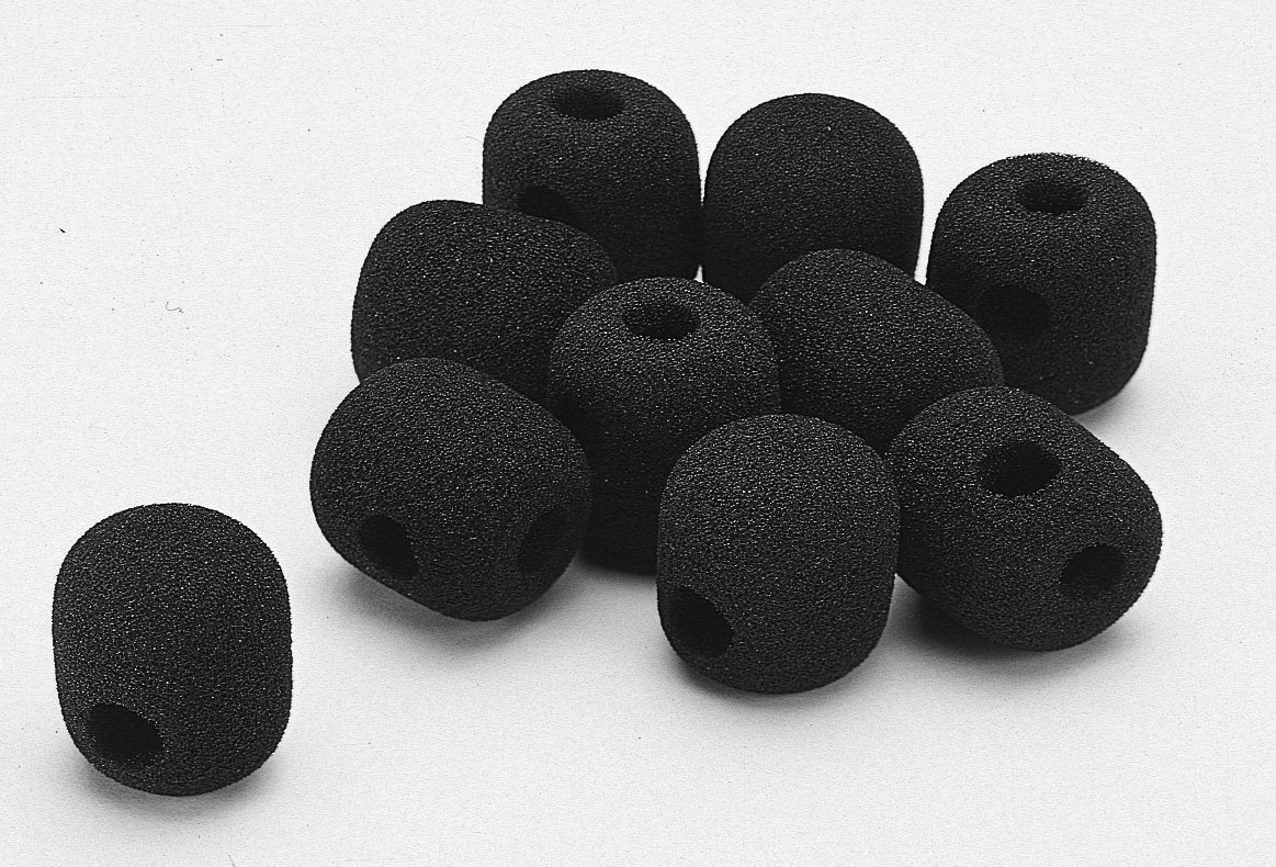 TOA Electronics WH-4000S | Replacement Windscreens for Headset Microphones, 10 Pack
