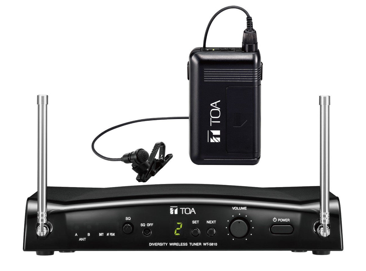 TOA Electronics WS-5325U-H01US | 16 Channel UHF Wireless System with Unidirectional Lavalier