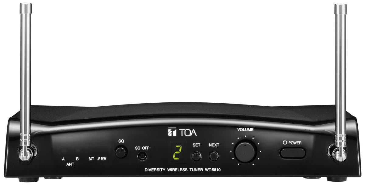 TOA Electronics WT-5810-AM-RM1D00 | 16 Channel Space Diversity Portable Wireless Reciver, M Freq