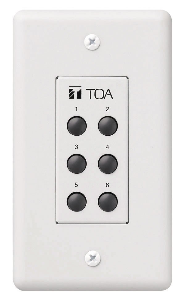 TOA Electronics ZM-9001 | 6-Switch Remote Control Input Selector for 9000 Series