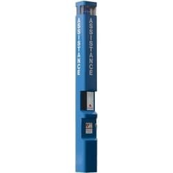 Talk-A-Phone ETP-MT/R-AED | Radius Tower Mount with Blue Light/Strobe 10 Inch x 12 Inch x 9 1/2 Feet, Chamber for AED
