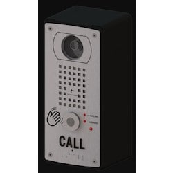Talk-A-Phone VOIP-201C3-WAV1 | VOIP-200 Series Compact IP Call Station with Call Signage Built-In IP Camera and Wavesense Touchless Sensor