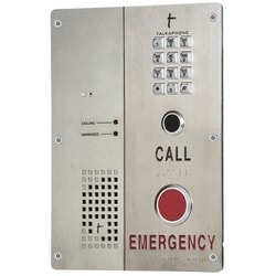 Talkaphone VOIP-500ECK | Emergency Phone, Native Voip Call Station, Keypad, 24 Volt Ac/Dc At 500 Milliamp, 12 Volt Dc At 800 Milliamp, 6 Auxiliary Contact, 10/100 Base T Ethernet, Rj45 Connector