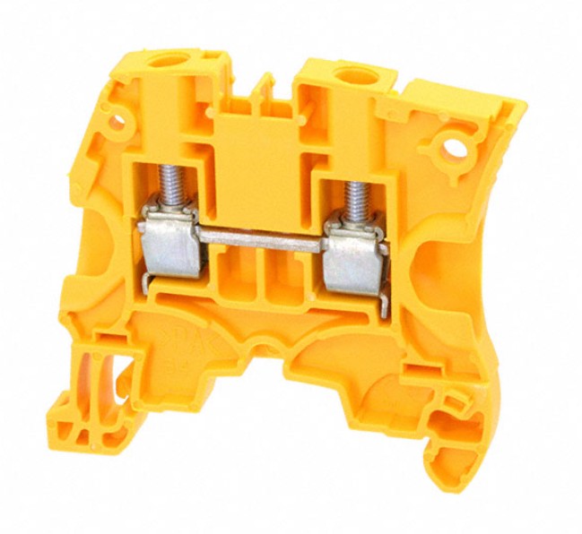 TE Connectivity 1SNK506060R0000 | Screw Clamp Terminal Block, 1-Circuit, Block Feed-Through, 2 Positions, 41 A, 10.6 G, TH35-15, TH35-7.5