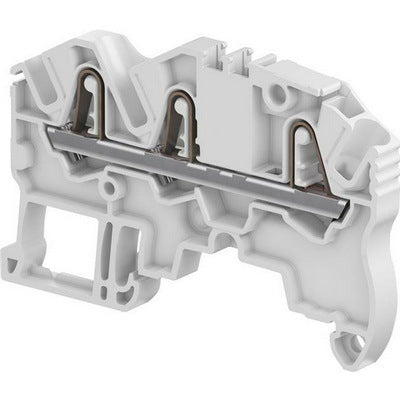 TE Connectivity 1SNK705011R0000 | FEED THROUGH TERM BLOCK 3POLE SPRING 5.2MM SPACING 26-12 AWGGREY