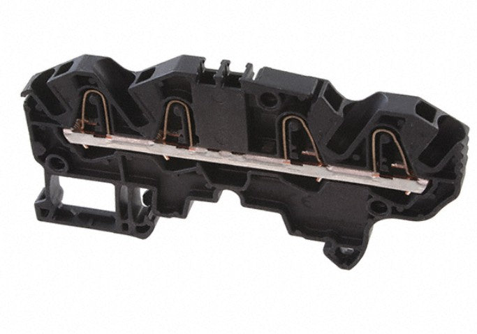 TE Connectivity 1SNK705080R0000 | FEED THROUGH TERM BLOCK 4POLE SPRING 5.2MM SPACING 26-12 AWGBLACK