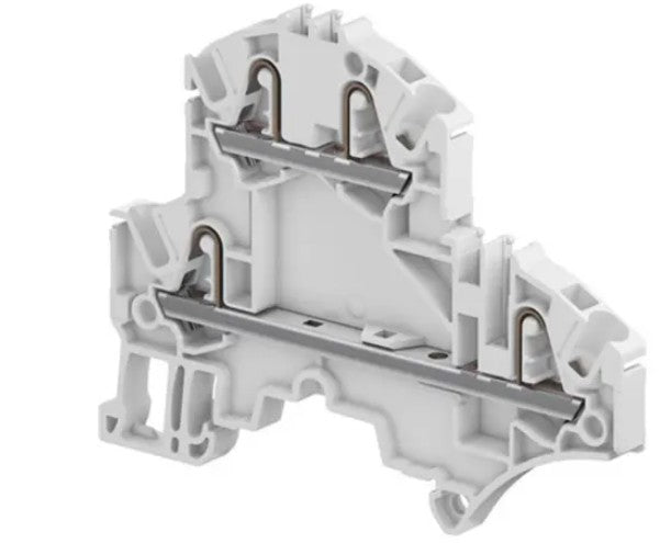 TE Connectivity 1SNK705210R0000 | DOUBLE DECK TERM BLOCK SPRING 5.2MM SPACING 26-12 AWGGREY