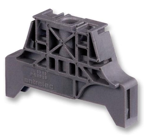 TE Connectivity 1SNK900001R0000 | Dark Gray End Stop, TH35-15, TH35-7.5, 10 mm