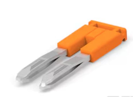 TE Connectivity 1SNK905302R0000 | Orange, 2 pole type JB5-2, 32 Amp jumper bar