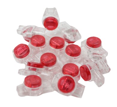 Tempo Communications PA9691 | Connectors, UR 3-Port Red Tele Splice, 25 Pack