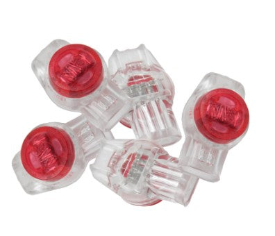 Tempo Communications PA9691 | Connectors, UR 3-Port Red Tele Splice, 25 Pack