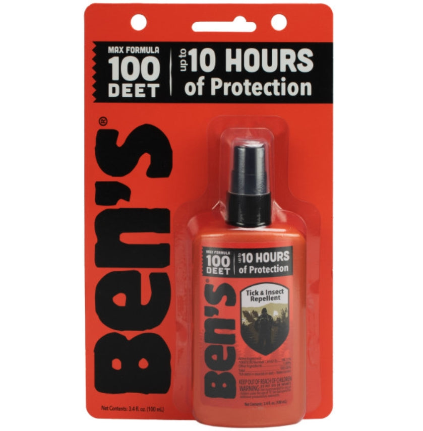 Tender Corporation 0006-7080 | Ben's 100 MAX Tick and Insect Repellent, 3.4 oz Pump Bottle