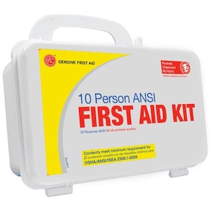Tender Corporation 9999-2128 | Genuine First Aid ANSI 10-Person Kit