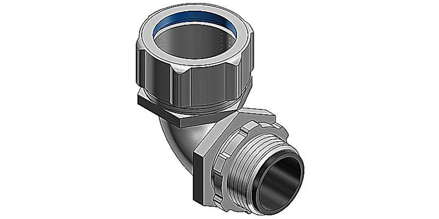 Thomas & Betts 5353-HT | Liquid Tight Connector, 3/4 in., Malleable Iron