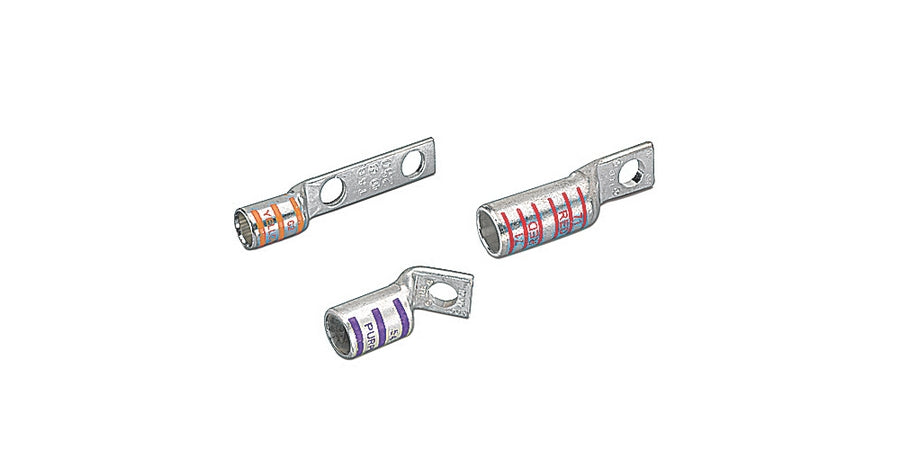 Thomas & Betts 54118NT | Compression Lug, Standard Barrel, Brown Color Code, Copper Conductor, 500 kcmil, 87, Copper, 1 Hole, 3.25 in