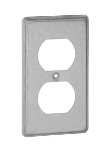 Thomas & Betts 58 C 7 | 1-Gang Raised Utility Box Cover, Pre-Galvanized Steel, Phillips Screws