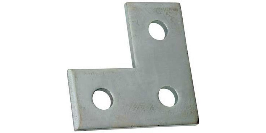 Thomas & Betts AB219EG | Fittings, Brackets & Hardware, Number of Holes 3, Steel, SilverGalv; Electro-Galvanized Finish, Length 3.5 in.