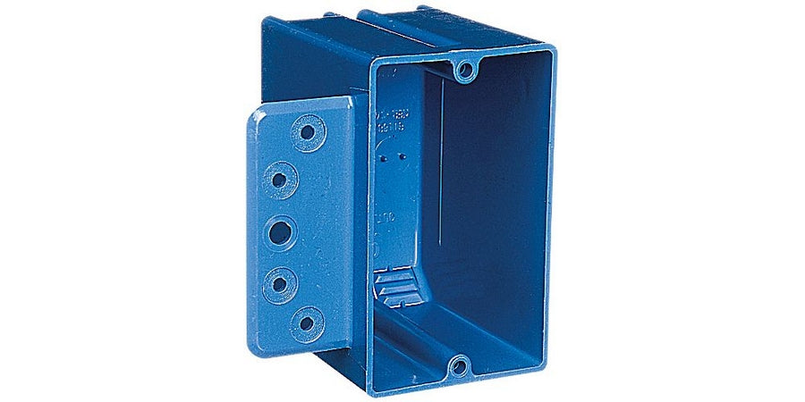 Thomas & Betts B118B-UPC | Conduit Box, PVC, 1 Gang, Blue, Capacity 18 cu. in.