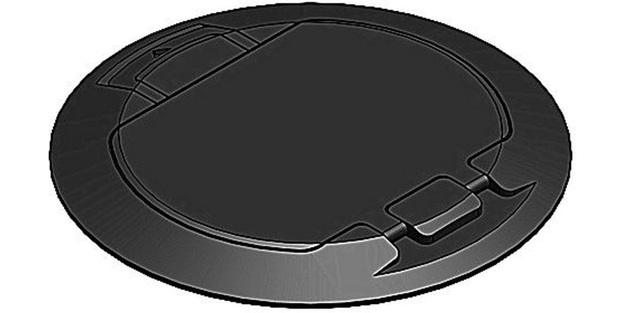 Thomas & Betts FPT4-CVR-TBLK | Poke Through System, Aluminum, Round, Diameter 8 in.