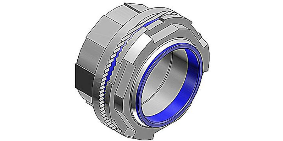 Thomas & Betts H500-TB | Hub Connector, 5 in. Trade, Zinc, Insulated