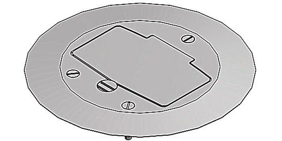 Thomas & Betts P60-CACP-GFI-AL | Carpet Plate, 5-3/4 in. Diameter, Aluminum Flush
