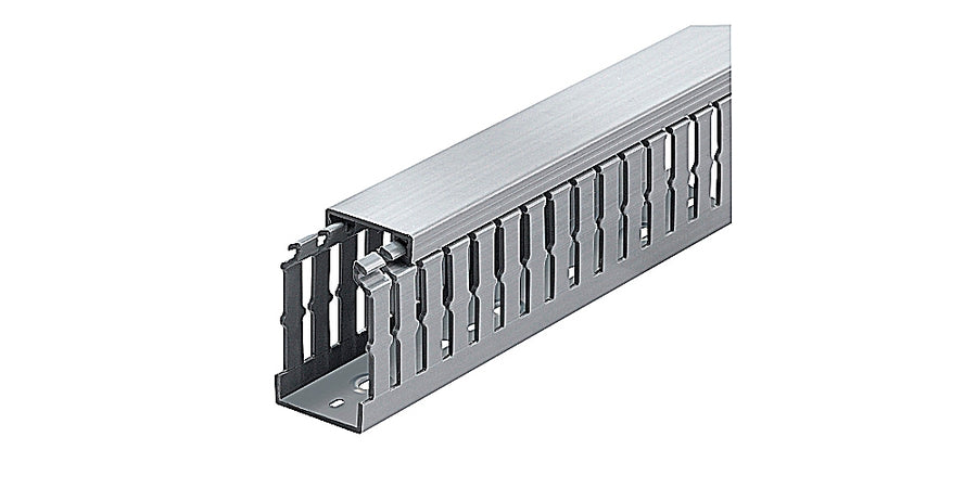 Thomas & Betts TY1X2NPG6 | Narrow Slot Wiring Duct, Gray, 6 ft. Length, PVC, 1.25 in. Width