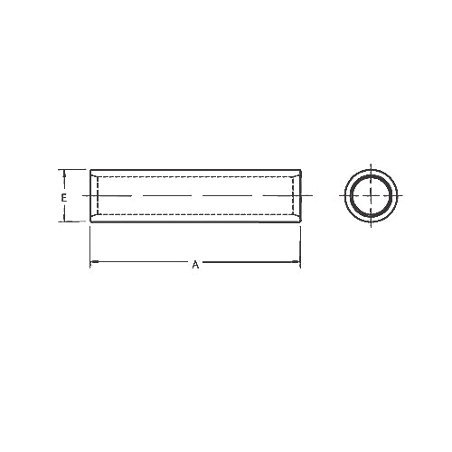Thomas & Betts 54518 | Copper Two-Way Splice Connector, Standard Barrel, Wire Size 500 kcmil, Tin Plated, Die Code 87, Brown