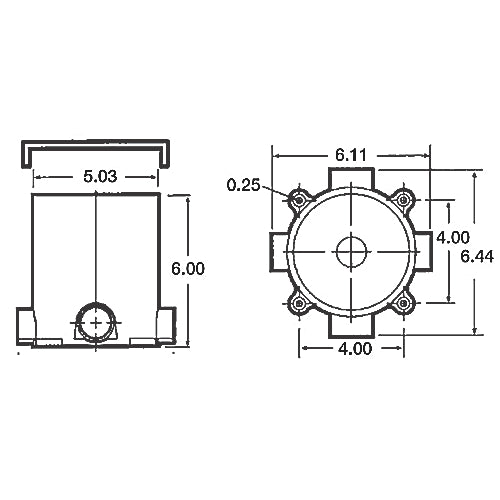 Thomas & Betts E971FB | PVC Flush Round Concrete Floor Box
